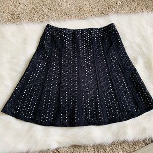 Ann Taylor Petite Flower lace skirt